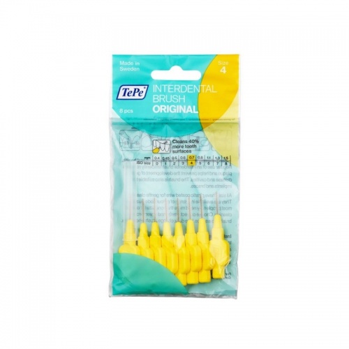 TePe Interdental Brush Yellow 0.7mm 8pcs